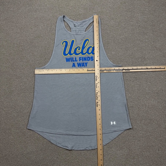 UCLA Bruins Tank Top Women's Size L Gray Sleeveless Under Armour UA Graphic Tee - Picture 4 of 8